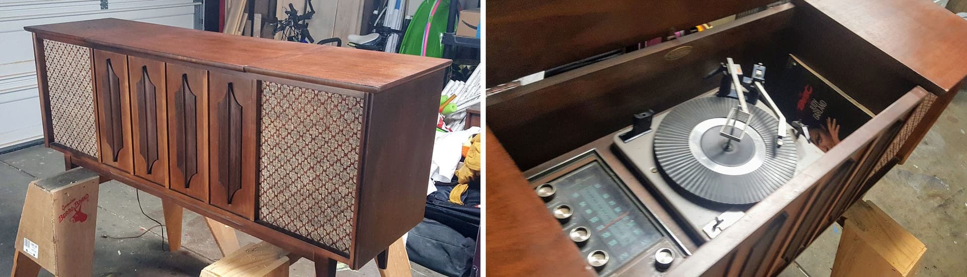 Weekend Project — From an Antique Stereo Console to a Drink Cabinet